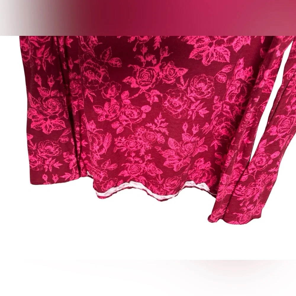 Sundance Rosey Delights Floral Cotton Henley XL - Picture 6 of 10